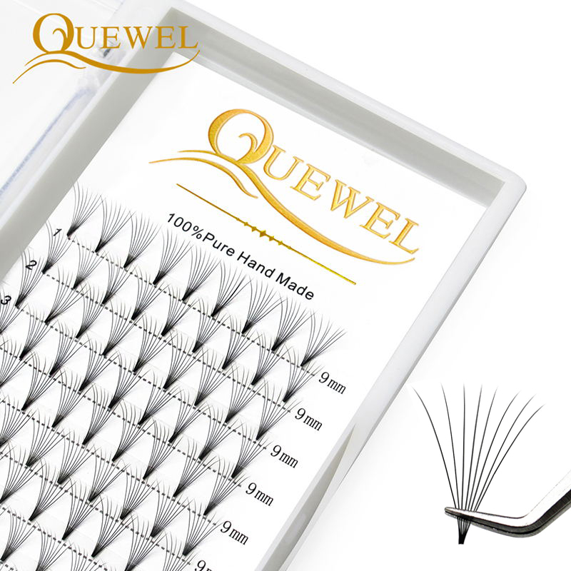 Eyelash Extension C Curl - Quewel vorgefertigte Lüfter Wimpern 8d/6d/5d/4d/3d Volumen