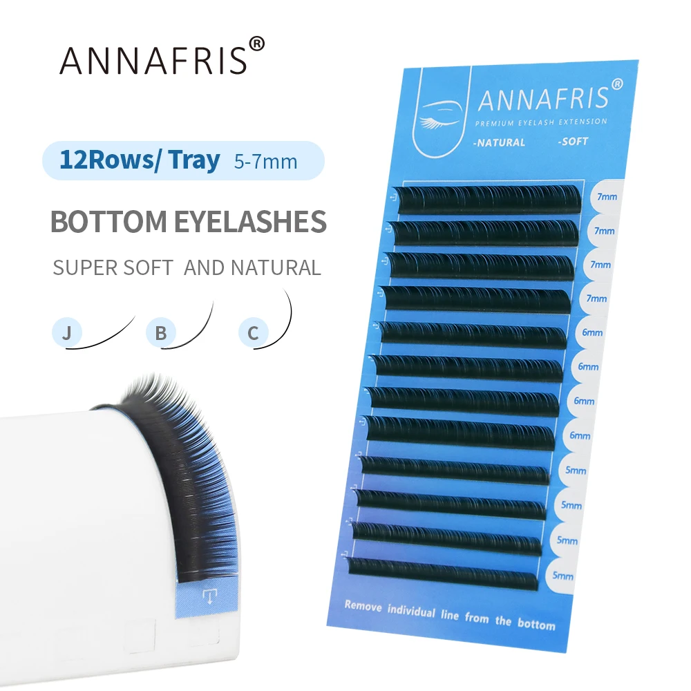 Individual Lash Tray - ANNAFRIS Untere Wimpern 5–7 mm Mix,