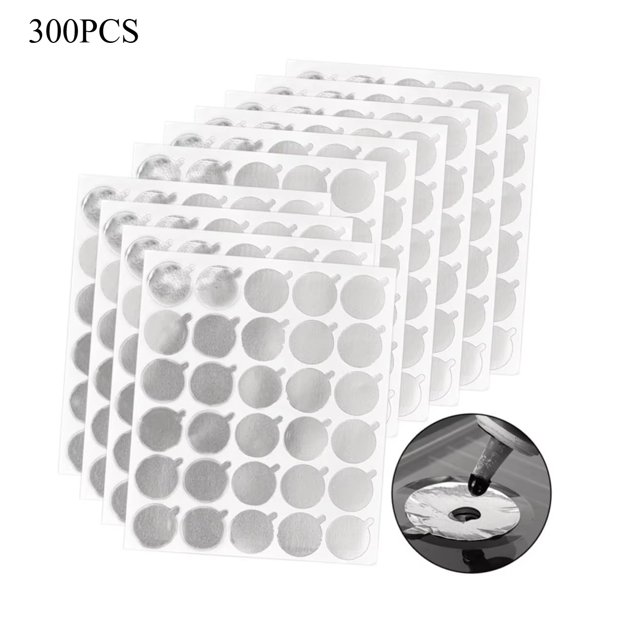 Eyelash Extension Last - 300 Stück Folien-Aufkleber-Pads (10 Blätter) Wimpernverlängerungs-Klebepads,