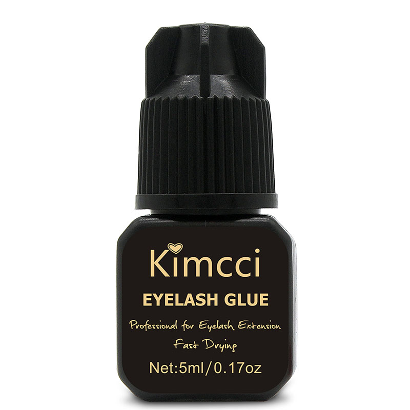 Lash Adhesive Glue - Kimcci Individuelle Wimpernkleberverlängerung, 3 Sekunden, schwarzer