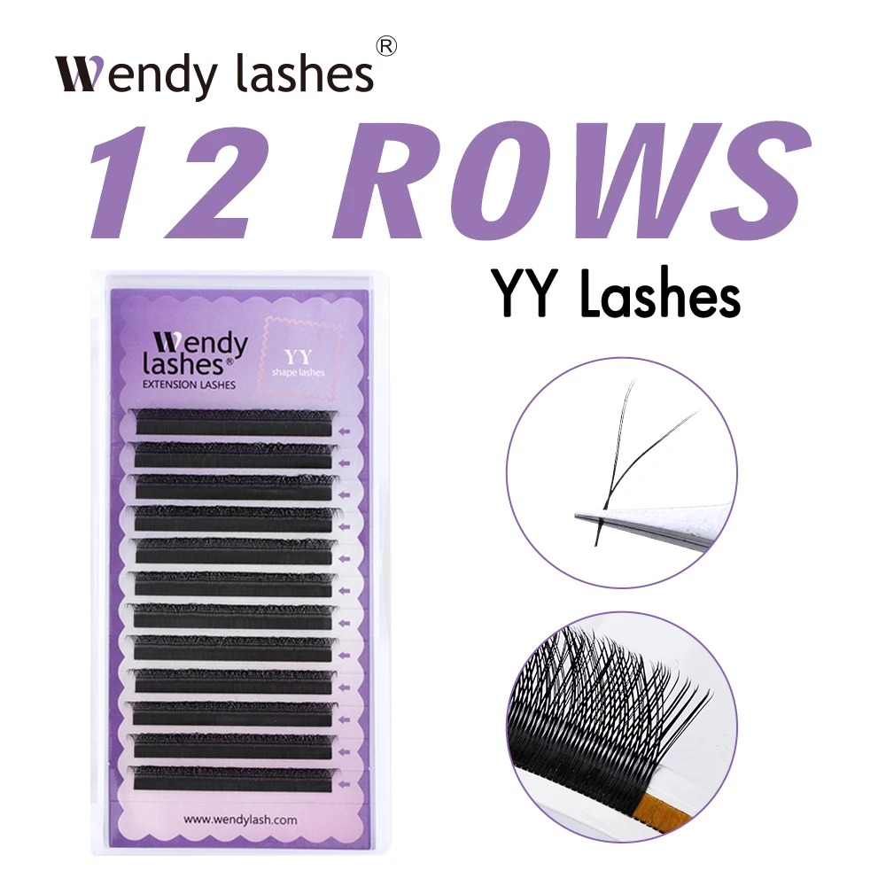 Eyelash Extension C Curl - WENDY 2D YY-Form C/D Curl Wyalash-Verlängerung,