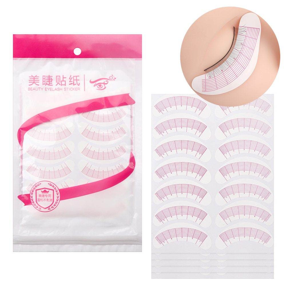 Lash Mapping Sticker - 70 Paar Wimpern-Mapping-Aufkleber, Wimpernverlängerungszubehör, Wimpernzubehör, Übungs-Augenpolster,
