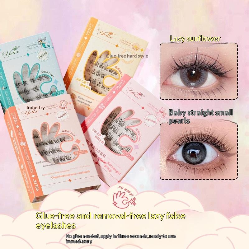Lash Adhesive Glue - Selbstklebende Wimpernbüschel für Natürlichen Look Ohne