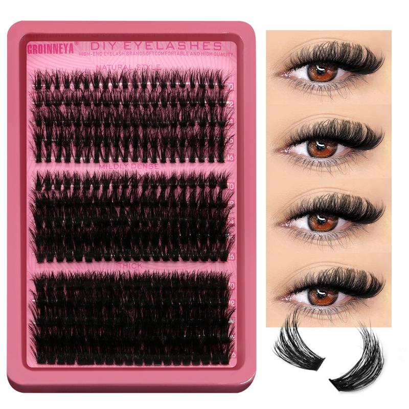 Individual Lash Tray - Cluster-Wimpern-Set, Einzelwimpern, Volumen-Mix-Tray, 3D Faux-Nerz-Wimpern, Wispy