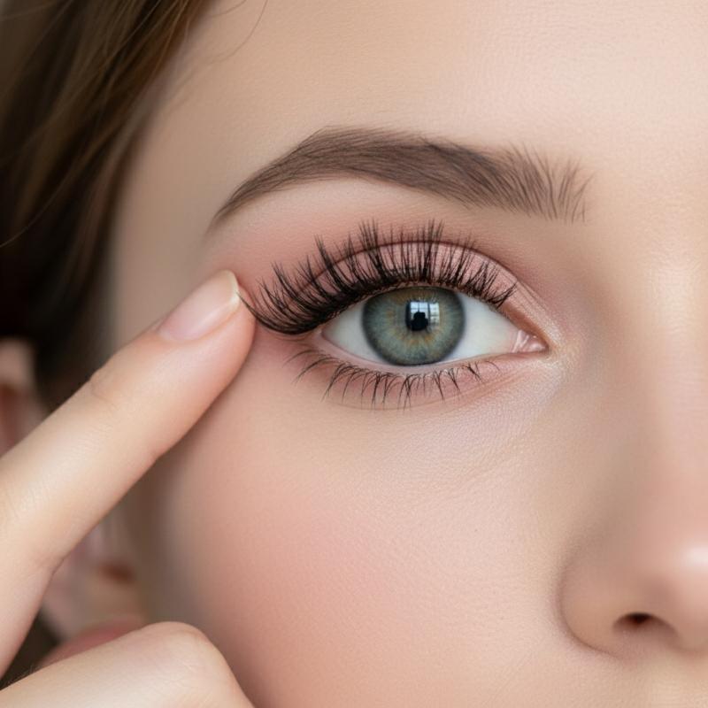 Lash Adhesive Glue - Schwarze Cluster-Wimpern, selbstklebend, ohne Kleber, 6