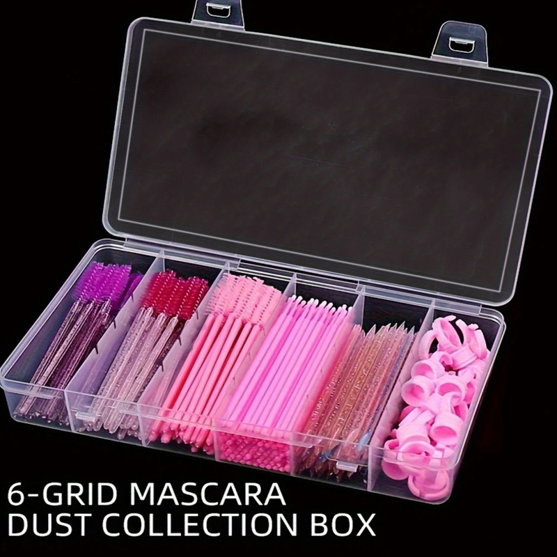 Eyelash Extension Aftercare - Aufbewahrungsbox mit 6 Fächern, Schmuckaufbewahrungsbox aus