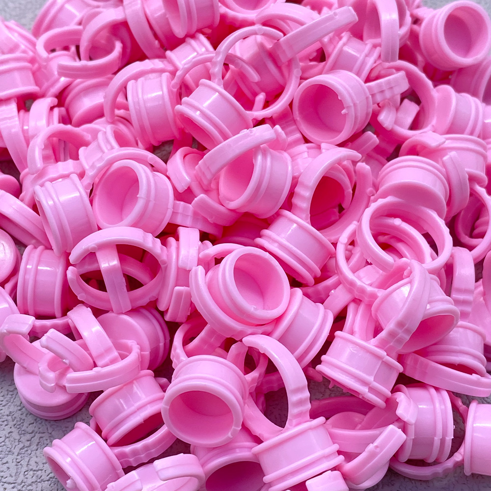 100Pcs Einweg Kleber Ring Tass – Eyelash Extension Last Bewertung und Preis