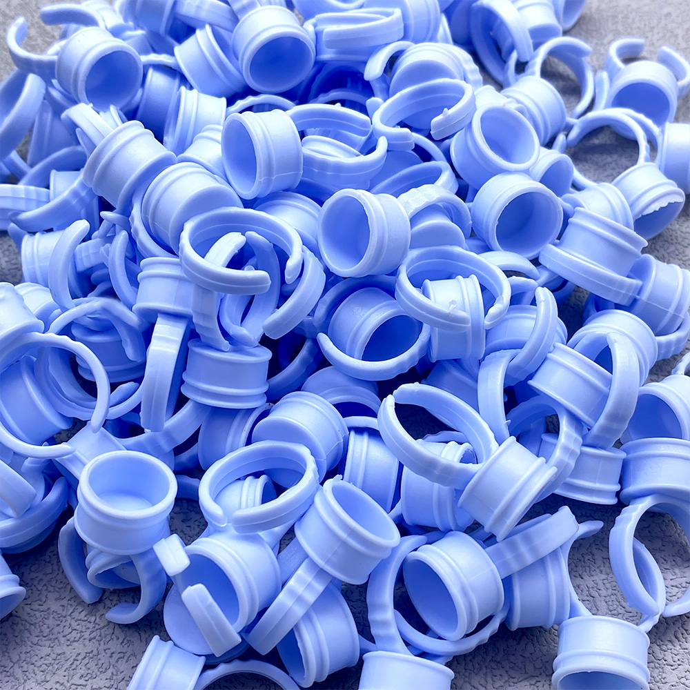 100Pcs Einweg Kleber Ring Tass – Eyelash Extension Last Bewertung und Preis