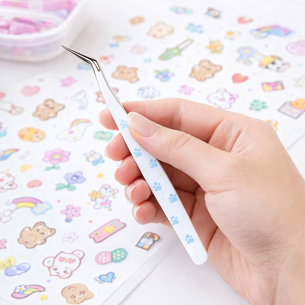 Edelstahl Gebogene Pinzette Ho – Lash Mapping Sticker Bewertung und Preis