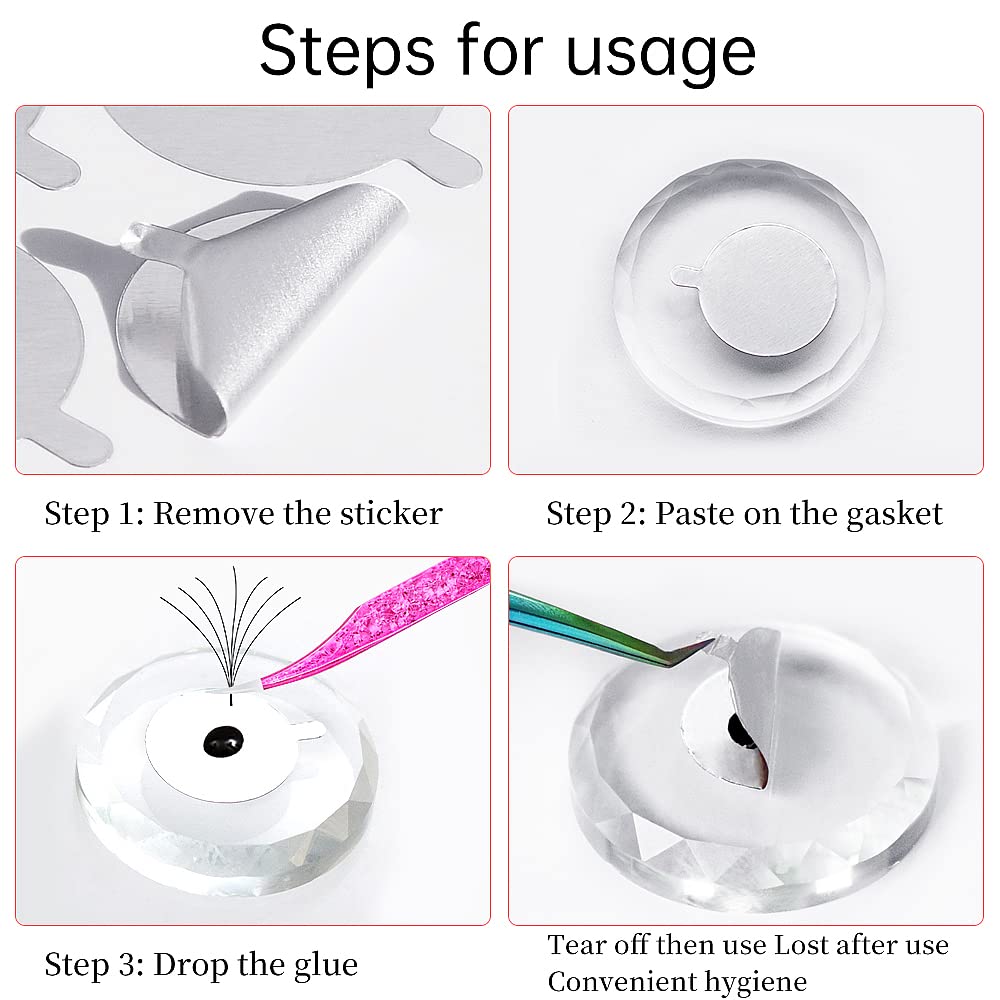 300 Stück Folien-Aufkleber-Pad – Eyelash Extension Last Bewertung und Preis
