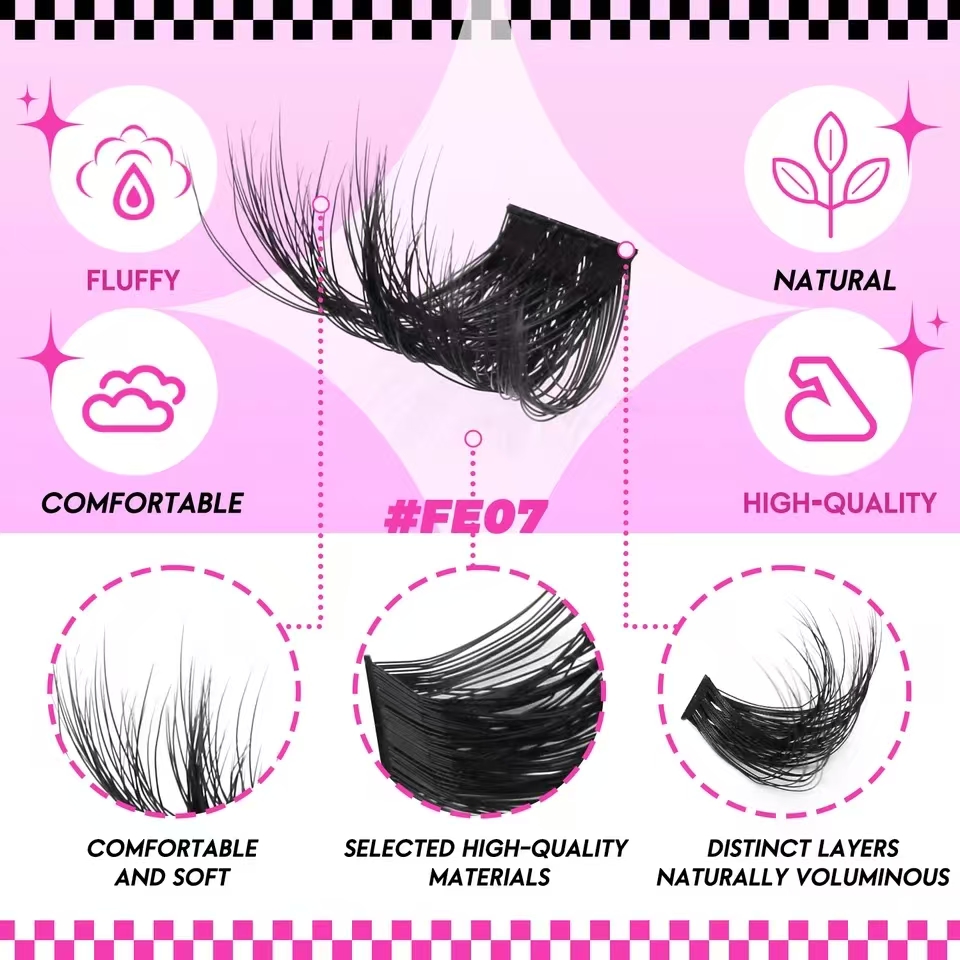 QIUNING Wimpern-Cluster-Set, E – Individual Lash Tray Bewertung und Preis