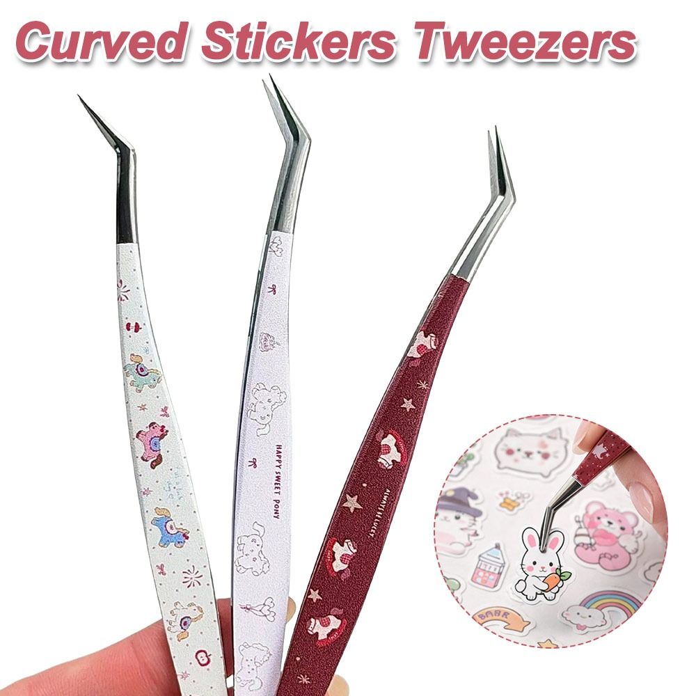 Edelstahl Gebogene Pinzette Ho – Lash Mapping Sticker Bewertung und Preis