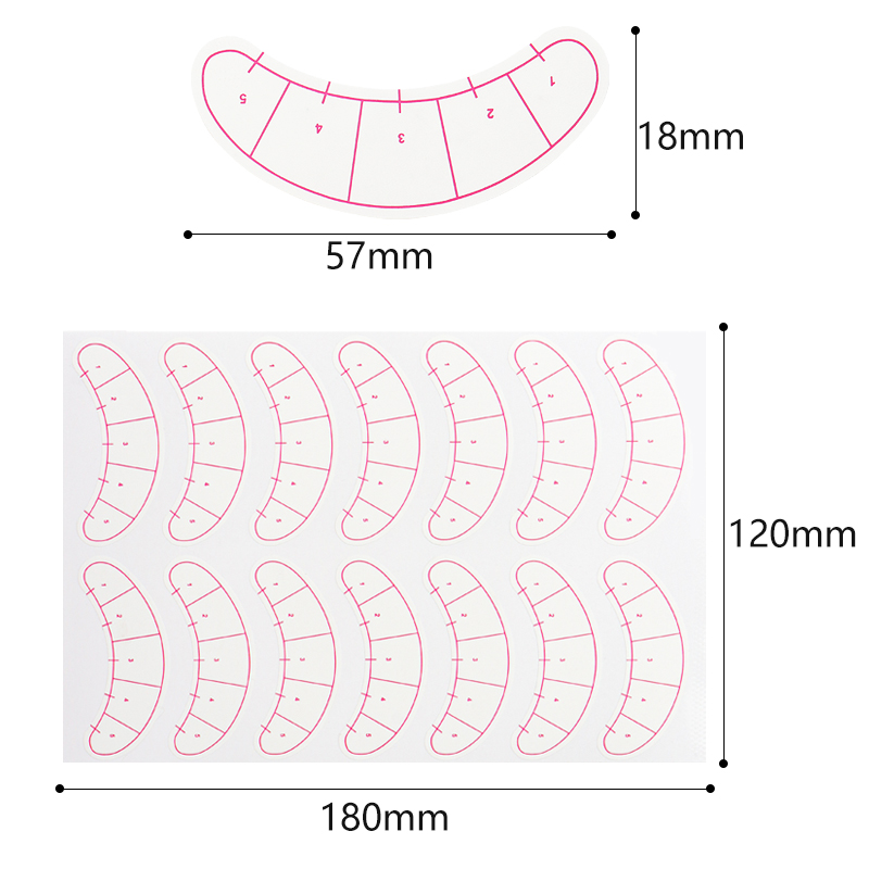 70 Paar Wimpern-Mapping-Aufkle – Lash Mapping Sticker Bewertung und Preis