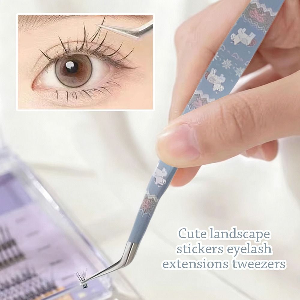 Edelstahl Gebogene Pinzette Ho – Lash Mapping Sticker Bewertung und Preis